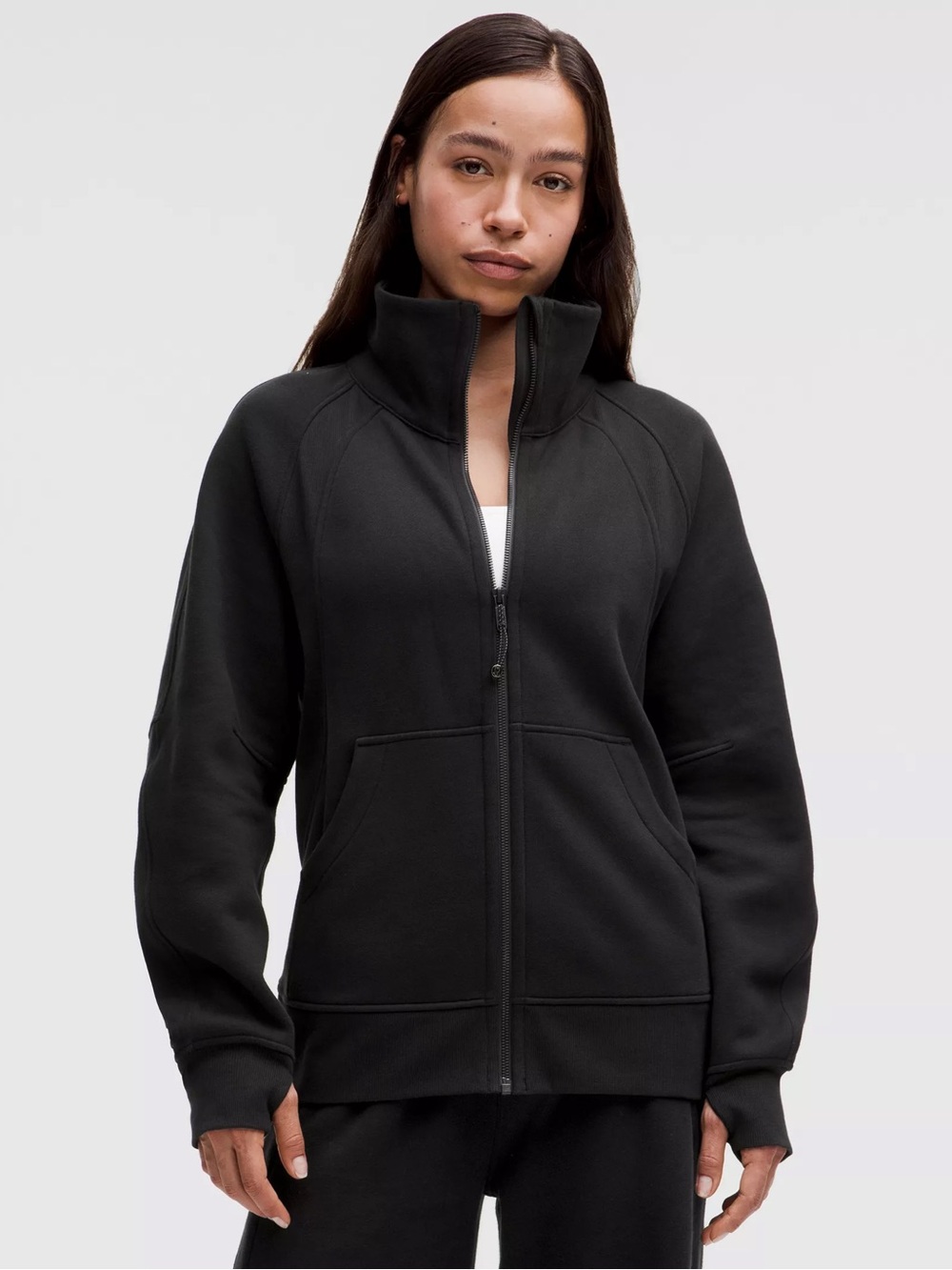 lululemon oversize funnel-neck scuba full zip sweater M/L
